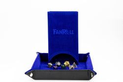 Fold Up Dice Towers for Random DND Dice Rolls (6 colors): Blue