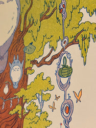 Totoro Small Riso Print