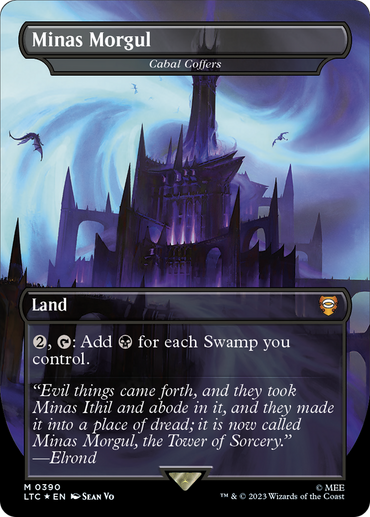 Minas Morgul - Cabal Coffers (Borderless) (Surge Foil Realms and Relics) [The Lord of the Rings: Tales of Middle-Earth Commander]