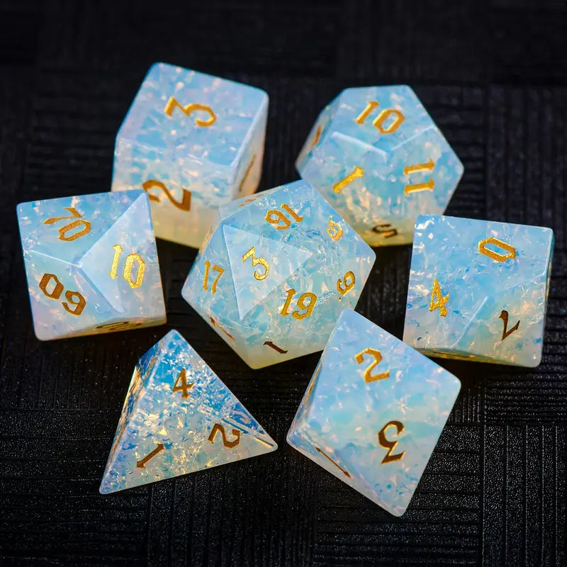Gemstone Dice Set Opal (DCPHGS10)