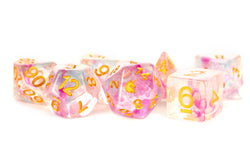 Limited Edition:  Out of Print Set of 7 Resin Dice for D&D: Flash with Black Numbers