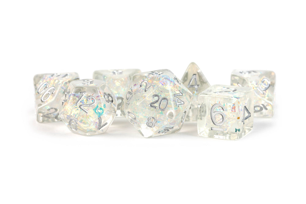 NEW 13 Inclusion Dice Resin: Penguin, Koala, Dinosaur: Rainbow Frost