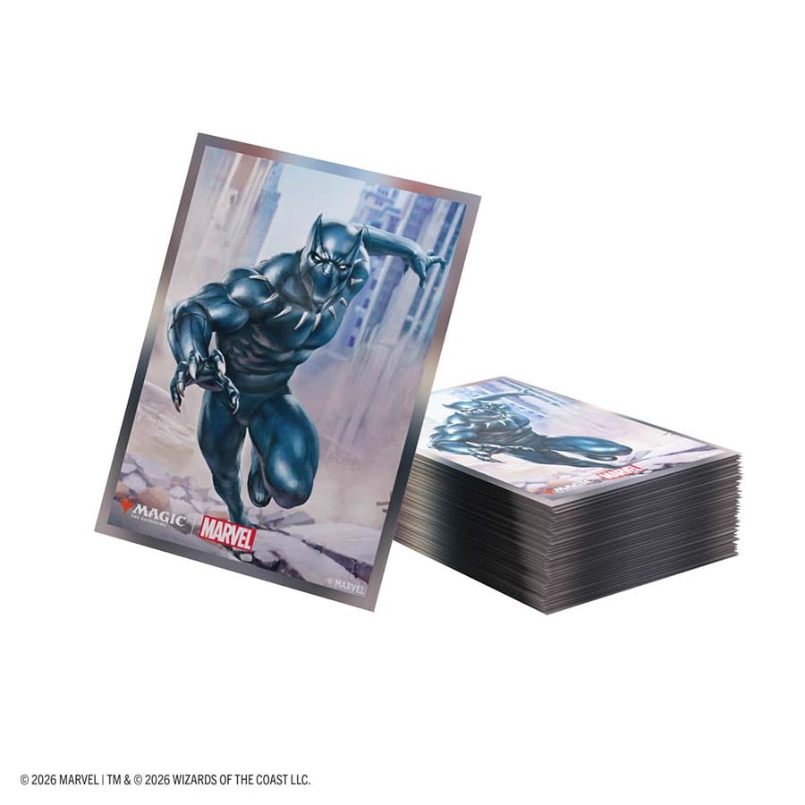 GAMEGENIC: MAGIC THE GATHERING: MSH MARVEL SUPER HEROES: PREMIUM ART SLEEVES: BLACK PANTHER