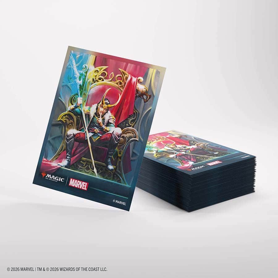 GAMEGENIC: MAGIC THE GATHERING: MSH MARVEL SUPER HEROES: PREMIUM ART SLEEVES: LOKI AND DOCTOR DOOM