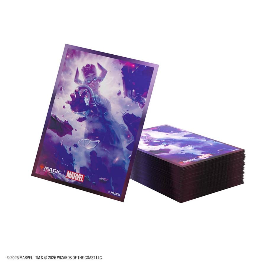 GAMEGENIC: MAGIC THE GATHERING: MSH MARVEL SUPER HEROES: PREMIUM ART SLEEVES: GALACTUS TOKEN