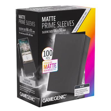 Matte Prime Sleeves Black 66x91