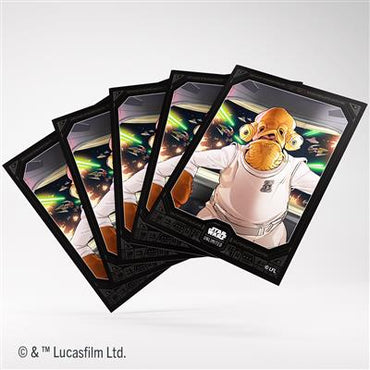 Star Wars Unlimited Premium Art Sleeve Card Back Admiral Ackbar