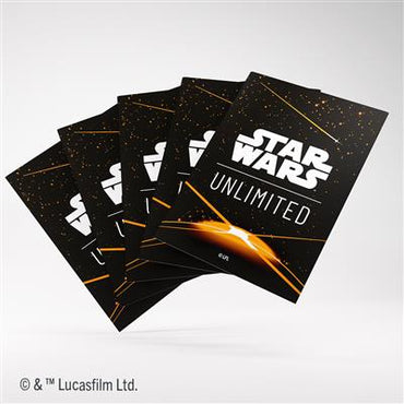 Star Wars Unlimited Premium Art Sleeve Card Back Orange