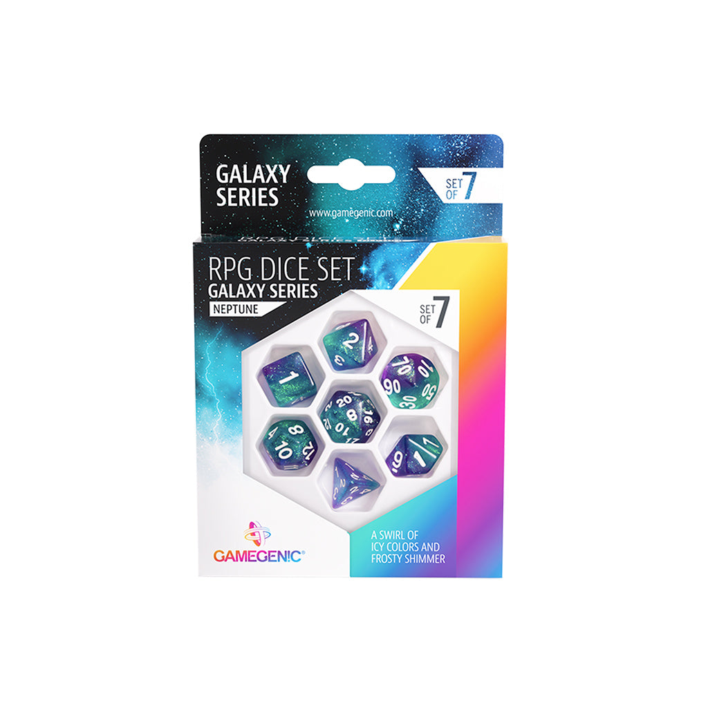RPG Dice Set (7): Galaxy Series - Neptune