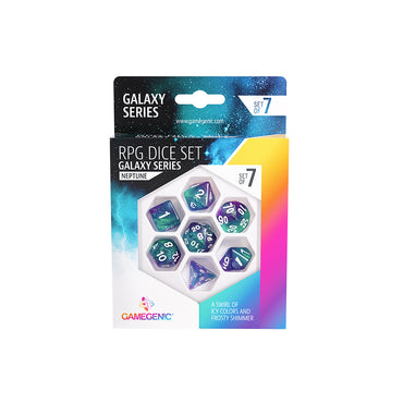 RPG Dice Set (7): Galaxy Series - Neptune