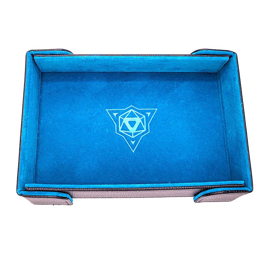 Magnetic Rectangle Dice Tray - Teal Velvet
