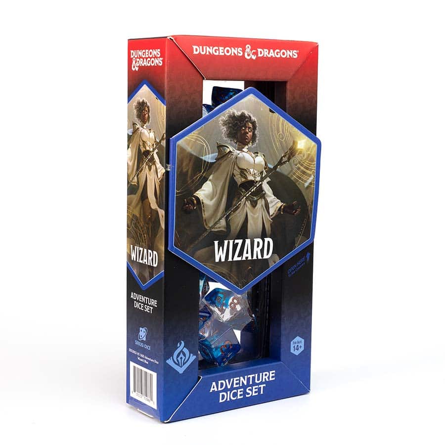 D&D Adventure Dice - Wizard: Blue