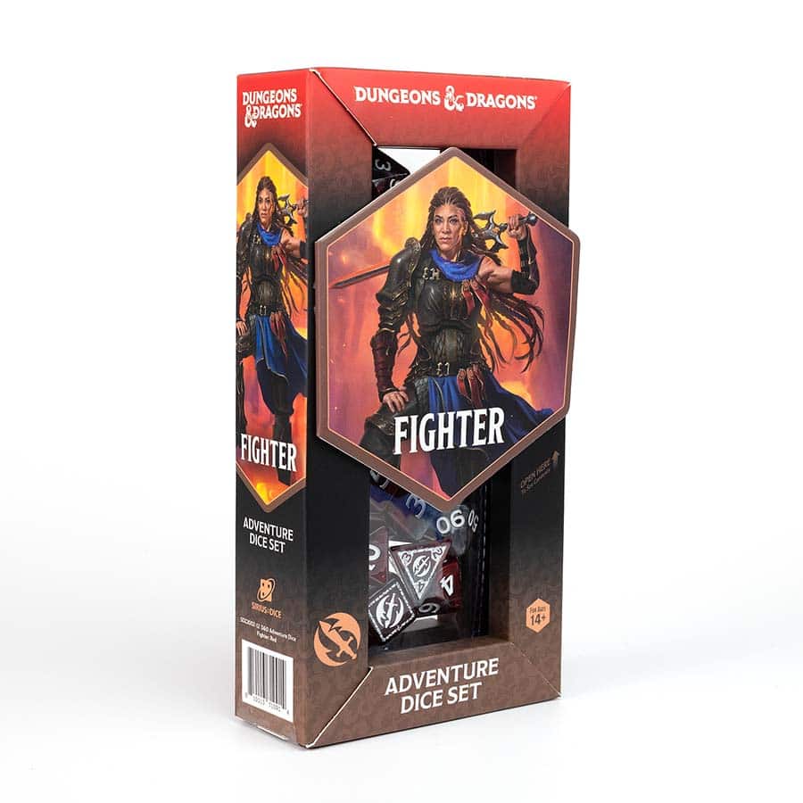 D&D Adventure Dice - Fighter: Red