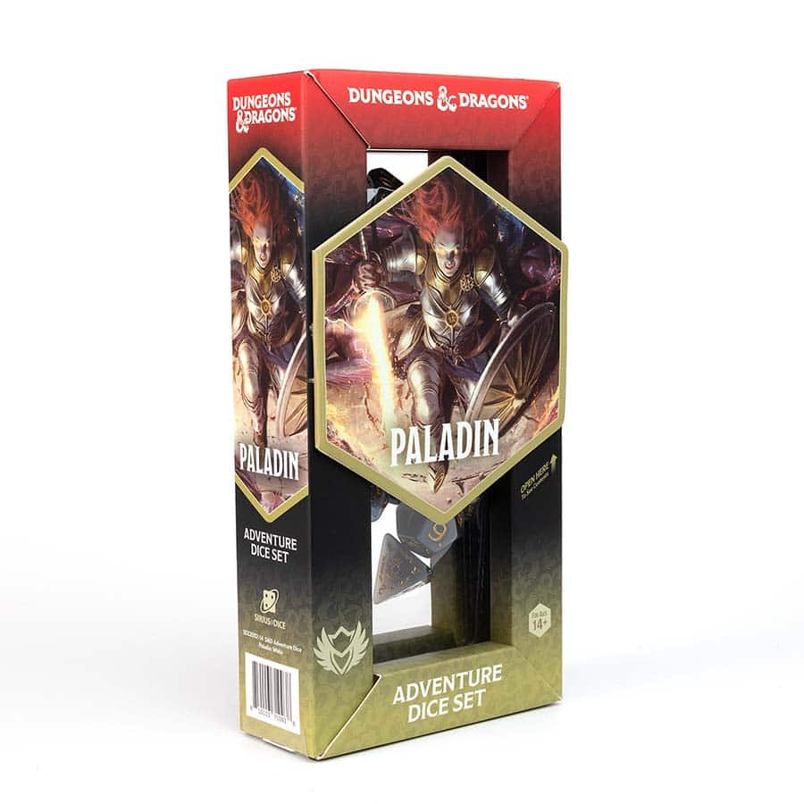 D&D Adventure Dice - Paladin: White / Grey