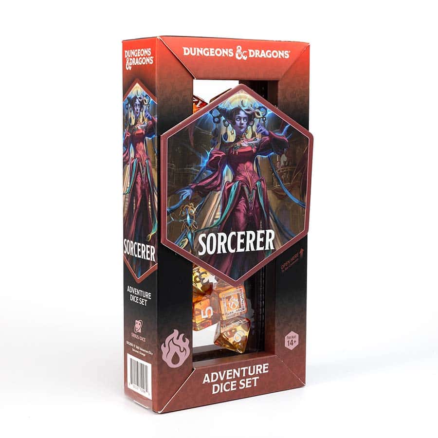 D&D Adventure Dice -Sorcerer: Orange