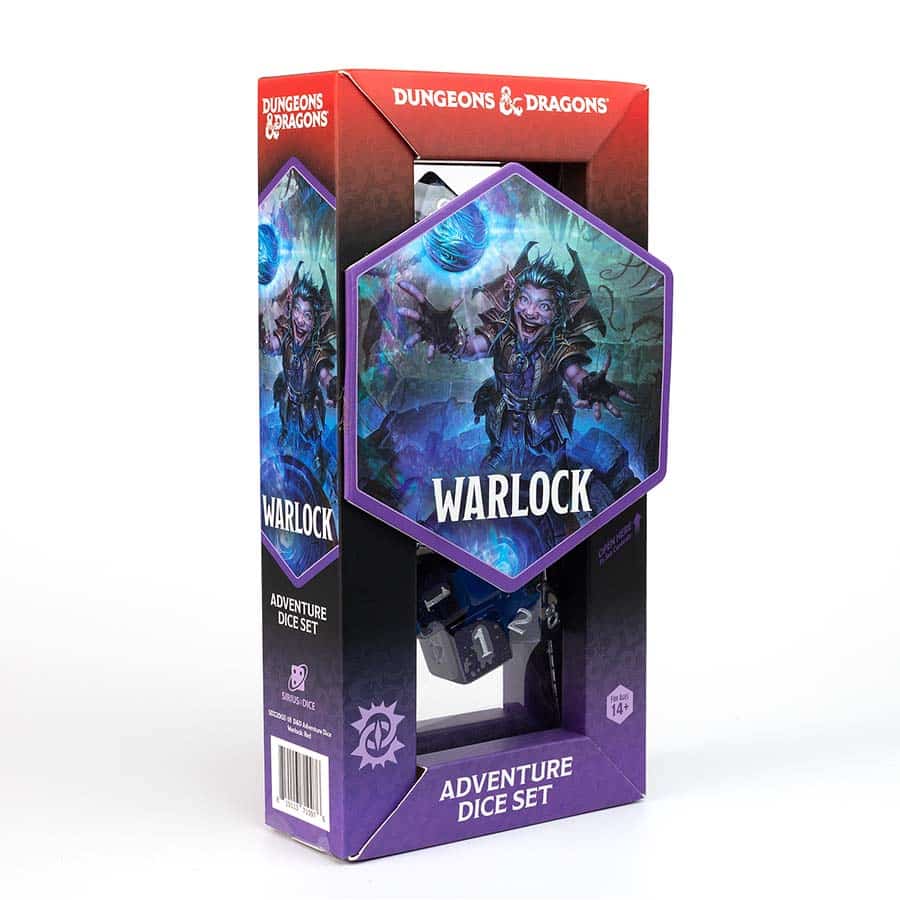 D&D Adventure Dice - Warlock: Purple